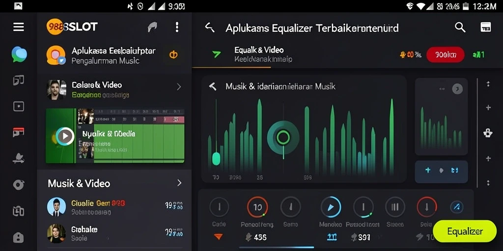Tampilan antarmuka 988SLOT yang modern dan fungsional untuk Equalizer.