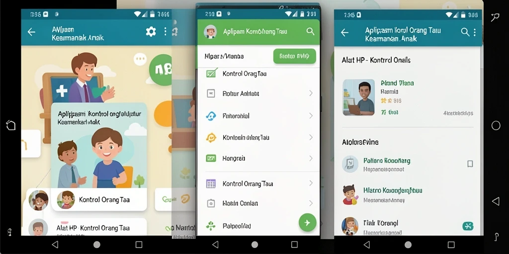 Antarmuka aplikasi FW66 yang intuitif dan mudah digunakan untuk kontrol orang tua.