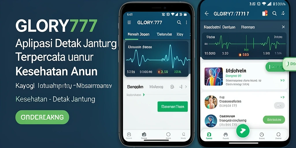 Tampilan antarmuka aplikasi GLORY777 yang intuitif dan informatif.