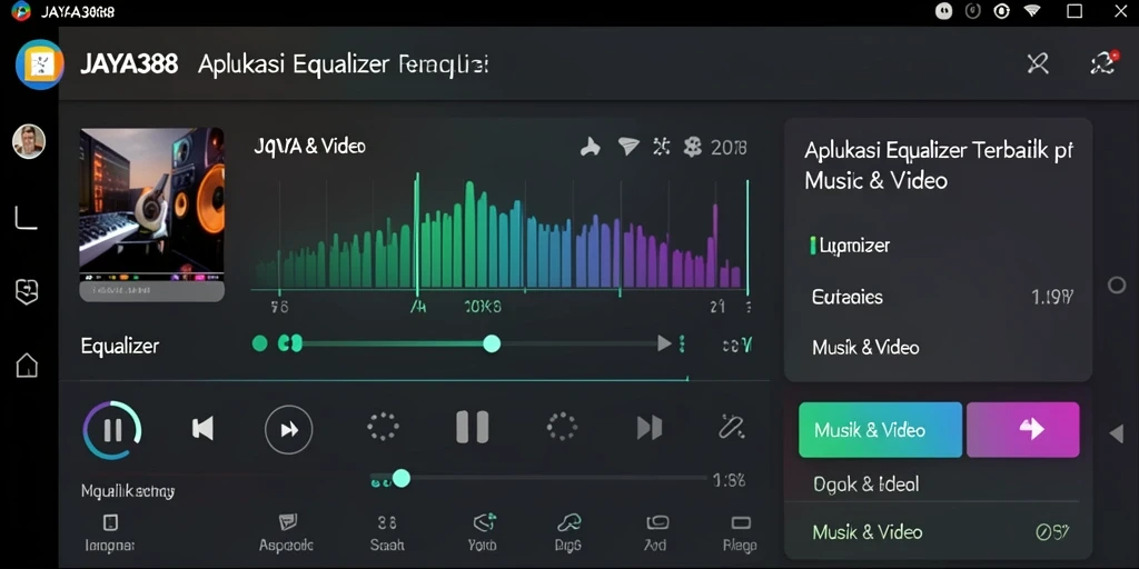 Antarmuka JAYA388 menampilkan Equalizer dengan tampilan yang menarik dan fungsional.