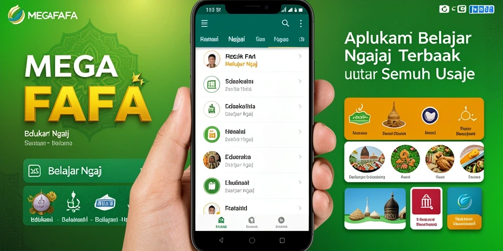 Tampilan antarmuka aplikasi MEGAFAFA yang intuitif dan menarik.