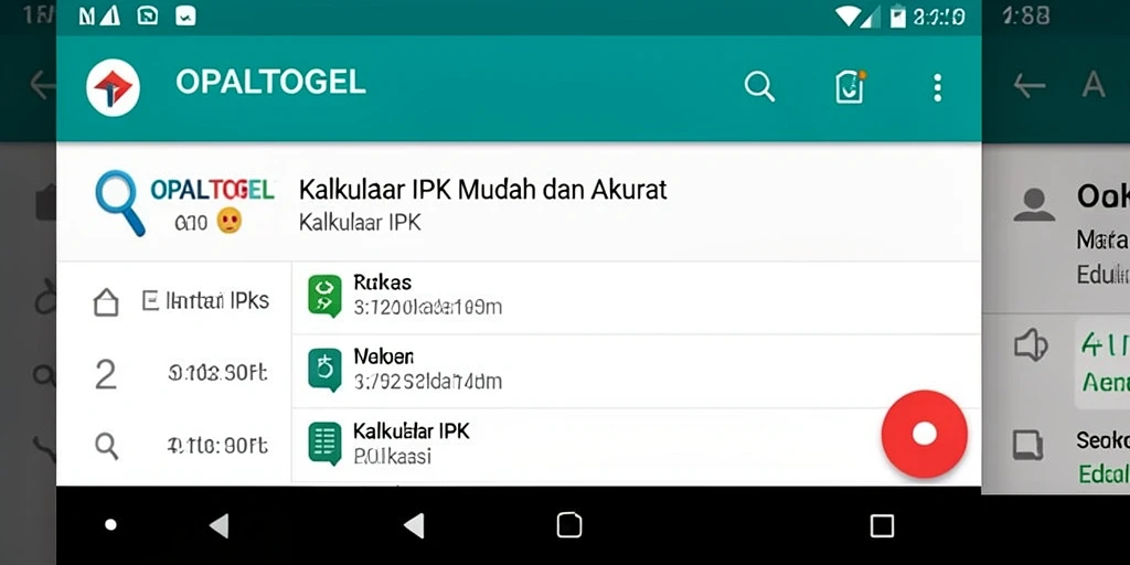 Tampilan antarmuka OPALTOGEL yang sederhana dan fungsional.