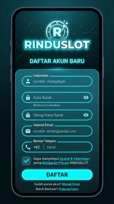 Buat Akun Baru Rinduslot dengan Mudah